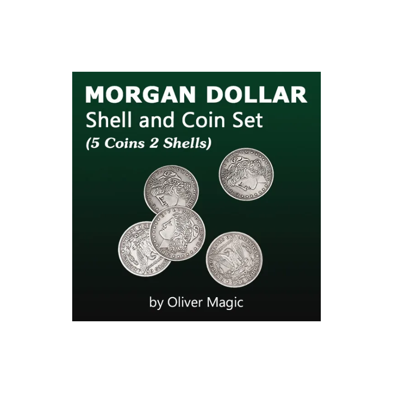 Morgan Dollar Shell and Coin Set