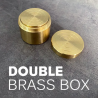 double brass box